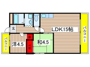 メイプルタウン金山の物件間取画像